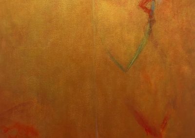 Diane Churchill, Untitled, Acrylic, gold leaf on canvas, 56"x40", $1,800