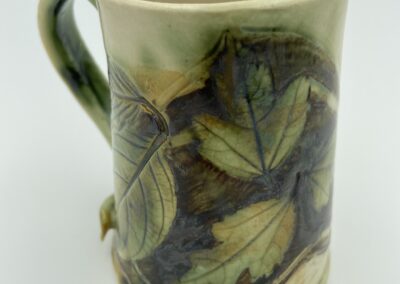 Robin Henschel, Leaf mugs, Stoneware, 4"x3"x5", $38