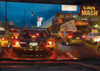 Julia Eisen-Lester, 12th Avenue, Oil on Canvas, 30"x60", $4,200