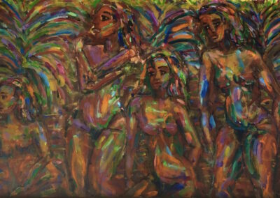Dorothy Cancellieri, Jungle Women, Acrylic, 30"x36", $850