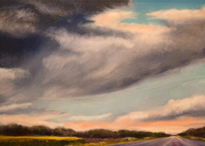 Jane Black, Lonely Road, Oil, 24"x48", $1,800