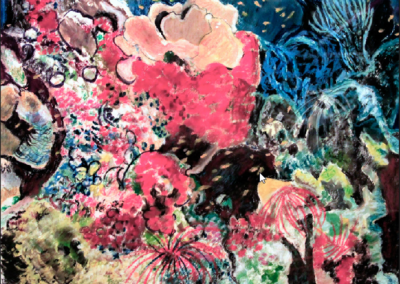 Vivian Bergenthal, Coral Reef, Mixed media, 19"x23", $600