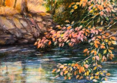 Helen Schiliro, Bronx River in Spring, Acrylic, 16"x20", $600