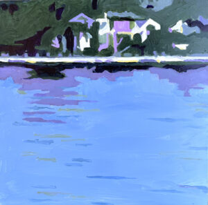 Marion Schneider, Mamaroneck Harbor #1, Acrylic, 12"x12", $800