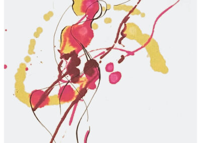 Shreya Mehta, Flowing Fluid 4, Alcohol Ink on cold pressed arches paper, 10"x8"x1", $350-HONORABLE MENTION