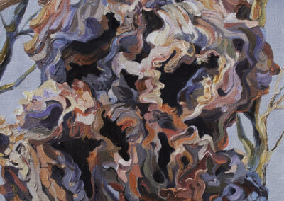 Julia Eisen-Lester, Tree Tumors,Oil on canvas, 20"x20", $1,200