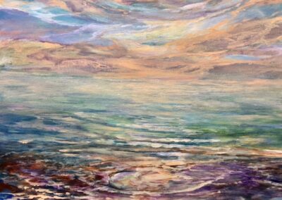 Helen Schiliro, Where Sky Meets Sea, Acrylic, 11"x14", $400