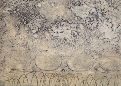 Mitchell Visoky, Going East, Collograph on paper, 18"x18", $850