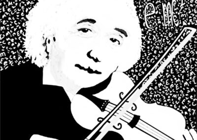Joan Lengel, Violin and the universe, Digital art, 12"x12", $300