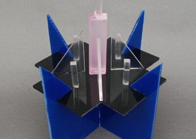 NRHS, Joanna Schomber, Bardin Hernandez, Beacon, Plexi Glass, 6"x7.5"x6", $75
