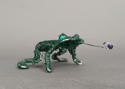 NRHS, Joanna Schomber, Josephine Merigliano, Jeremiah, Wire, beads, plastic, 4"x2"x7"