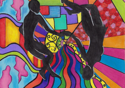 MRHS, Teresa Pereira, Maria Cristo, Paris, Colored Pencil on Paper, 9"x12"