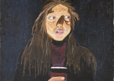 MRHS, Teresa Pereira, Vanessa Silva,The Scary Story, Oil Pastel on Paper, 20"x16"
