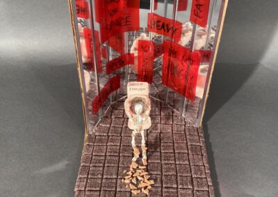 NRHS, Joanna Schomber, Micaela Waterston, Never Enough, Mixed Media, 7"x9.5"x10", $100