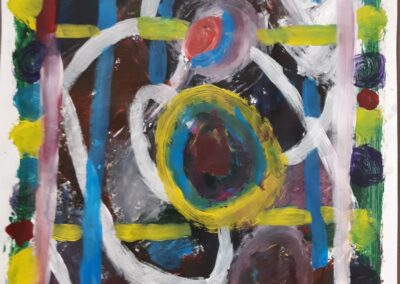 NRHS, AnnMarie Funigiello, Josue(Josh) R.Perez Sharshente, Untitled, Mixed media, 18"x24"