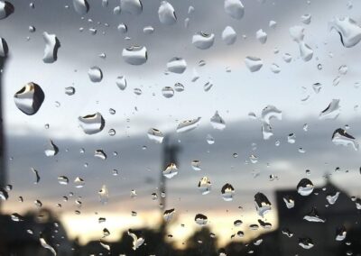 NRHS, Moira McCaul, Omar Reyes, Rain Drop Race, Digital photograph, 14"x11"