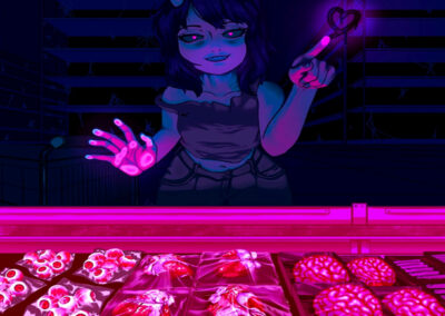 NRHS, Alexi Brock, Sofia Fryxell, Heartstruck, Digital print, $100