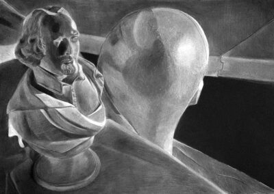 MHS, Kevin Klein, Caetana Megre, Untitled, Conte Crayon, 18"x24"