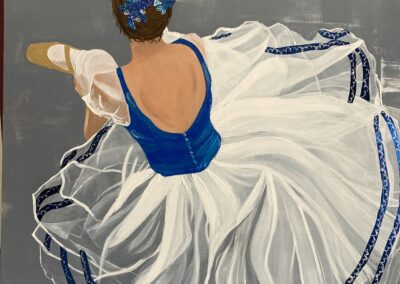 Mittul Mishra, Ballerina, Acrylic on Board, 30"x40",$800