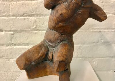 Jacqueline Lorieo, Leaning, Stoneware, 11"x7"x6", $700