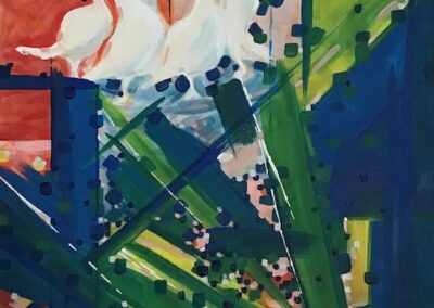 Inge Pape Trampler, "Sing Hallelujah", Acrylic on canvas, 16"x20", $875