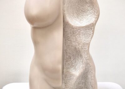 Jacqueline Lorieo, Positive/Negative, Bonded marble, 16"x9"x6", $1,900