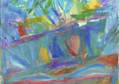 Helen Pasternack, Screen Porch, Acrylic on Canvas, 20"x24", $400