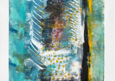 Helen Pasternack, Jagged Edges, Monotype, 12"x12", $400