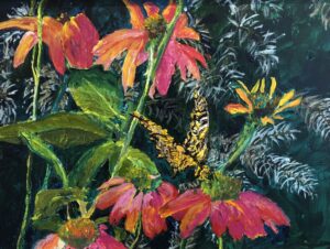 Arlene Oraby, Marriage of the Colors, Oil on canvas, 16"x20", $600