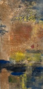 Mitchell Visoky, Glow, Encaustic, 20"x10", $700