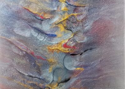 Debbie Paciarello, Untitled, Mixed media, epoxy resin, 10"x20"