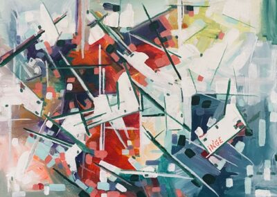 Inge Pape Trampler, Euodia, Acrylic on canvas, 9"x12", $200