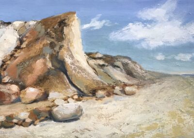 Deborah Petrucci, Gay Head, Martha's Vineyard, Oil, 12"x20", $450