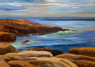Hilda Green Demsky, Penzance View, Oil, 20"x24"x1.5", $1,000