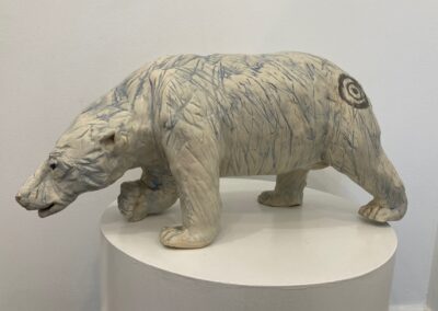 Robin Henschel, Ice Blue, Stoneware, 22"x10"x7", $430