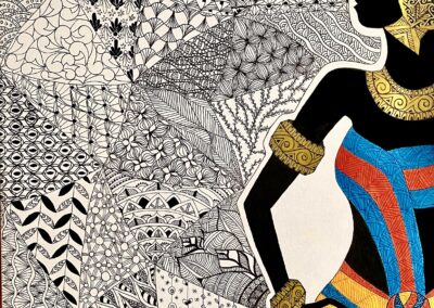 Melanie Doulton, I'm Every Woman, Paper, Pen and Ink, 11"x14", $1,200