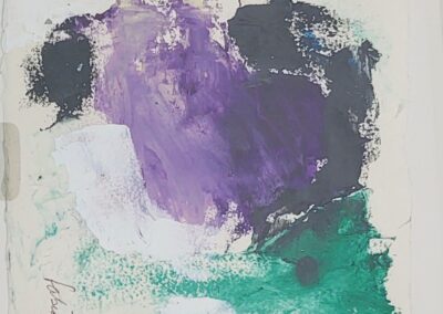 Fabian Wes Fleurant, Faces, Acrylic on paper, 16"x16" (framed), $275