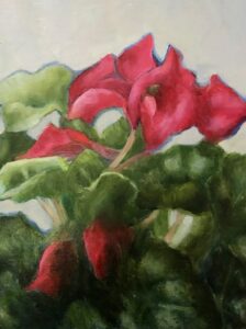 Virginia Zelman, Winter Cheer, Oil, 11"x14", $300