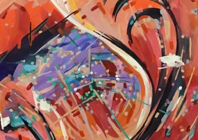 Inge Pape Trampler, The Search, Acrylic on paper, 8 1/2” x 11 , $250