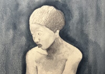 Melanie Doulton, Ode to Augusta Savage, Watercolor, 9x12", $300