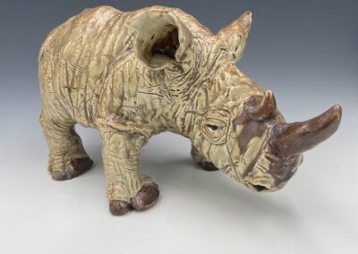 Robin Henschel, Blood Afro-Desia, Stoneware, 7x7x13, $300