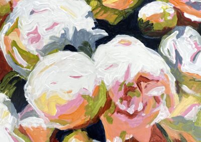 Marion, Schneider, Peonies, Acrylic, 12x12x1 1/2, $1300