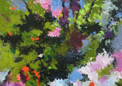 Marion Schneider, Bridgehampton planter, Acrylic, 16"x20", $1,300