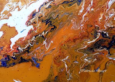 Patricia Stuart, Streams In The Desert, Acrylic, 8"x10", $300