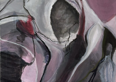 Janet Bloom, The Pink Salt Sea, Acrylic, 18"x24", $375