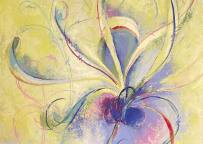Rose James, Kiku Spider Dance, Oil, 30"x30", $1,200