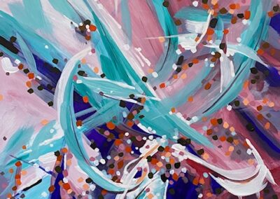 Inge Pape Trampler, In Dwelling, Acrylic on paper, 81/2"x11", $250