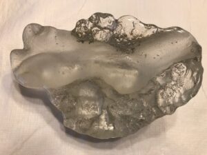 Jacqueline Lorieo, Cast By The Sea, Cast glass, 4"x8"x5", $700
