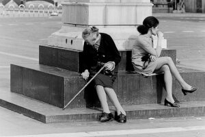 3rd Place: Mitch Achiron, Someone Old, Someone Young, Photo, 11"x14"x1/2" (frame size), $250
