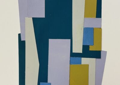Mitchell Visoky, Walking Around, Paper Collage, 9"x7", $350